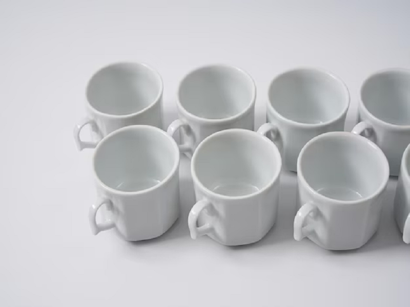 Simple white custom cups